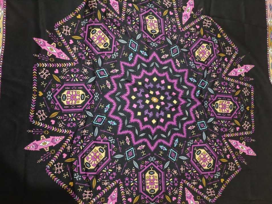 Bohem Çok Renkli Fermuarlı Kadın Fular - Görsel 2