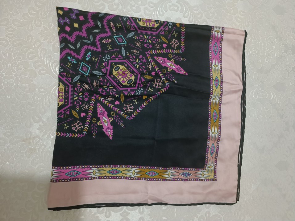 Bohem Çok Renkli Fermuarlı Kadın Fular - Görsel 3