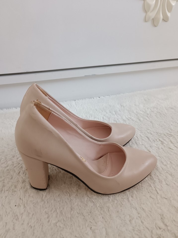 Bej Kadın Topuklu Stiletto - Diger - Görsel 2