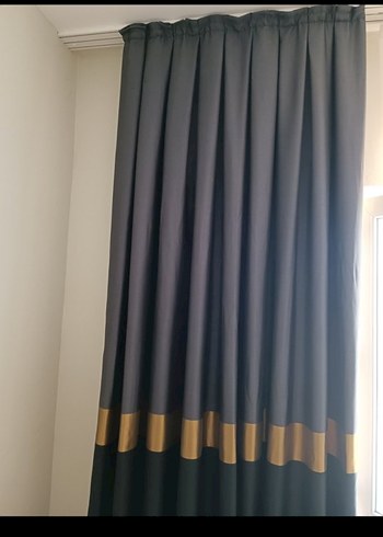 antrasit gri Modern Fon Perde - Görsel 5