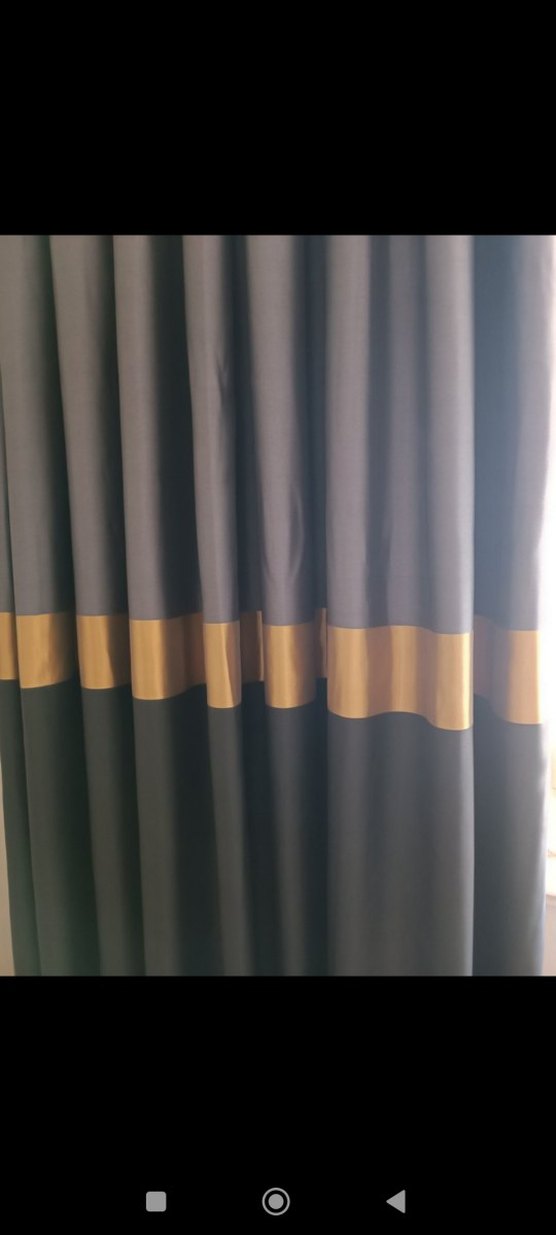 antrasit gri Modern Fon Perde - Görsel 3