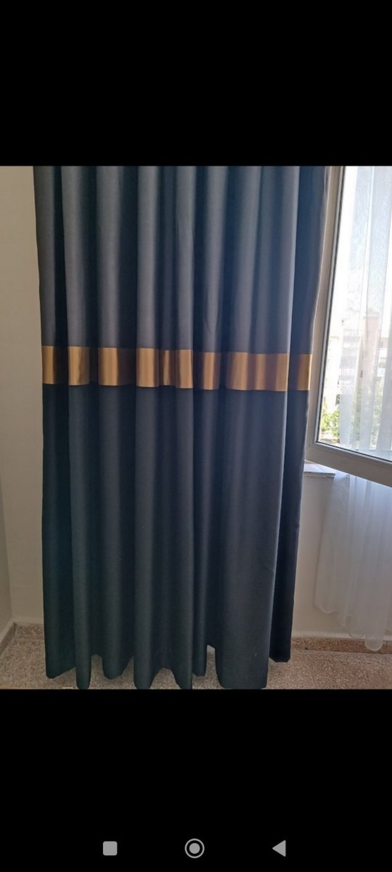 antrasit gri Modern Fon Perde - Görsel 2