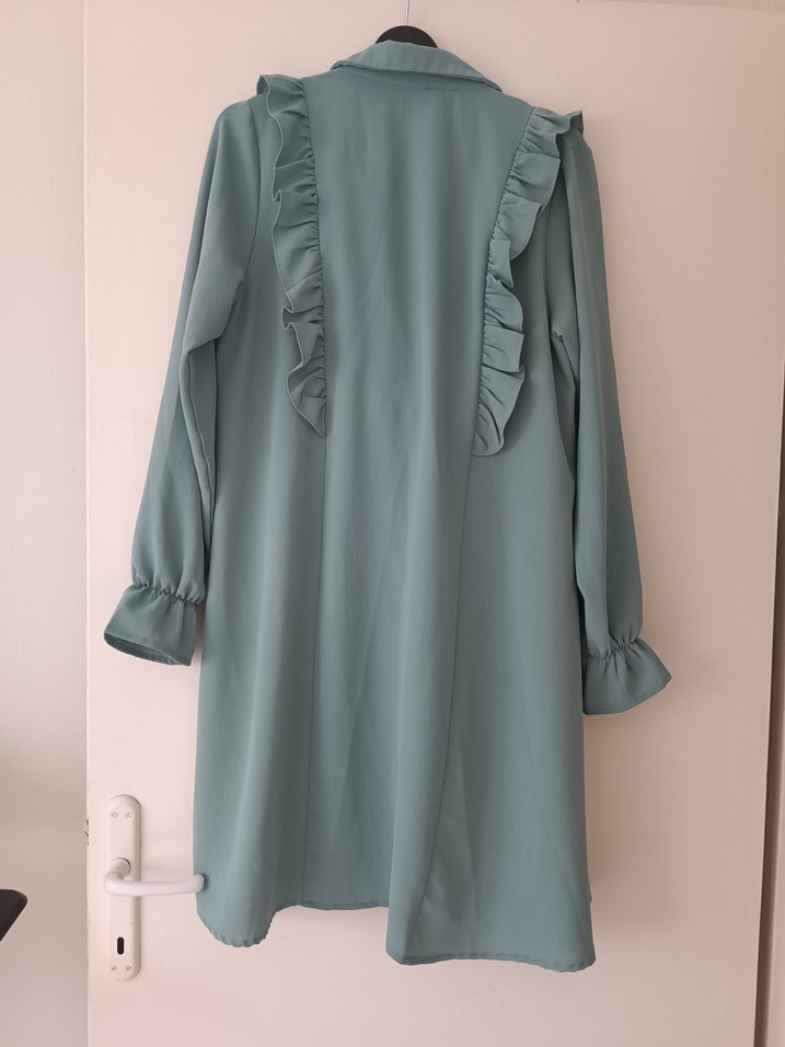 Uzun Kollu Fırfırlı Kadın takım - Görsel 4