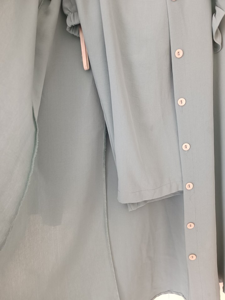 Uzun Kollu Fırfırlı Kadın takım - Görsel 3