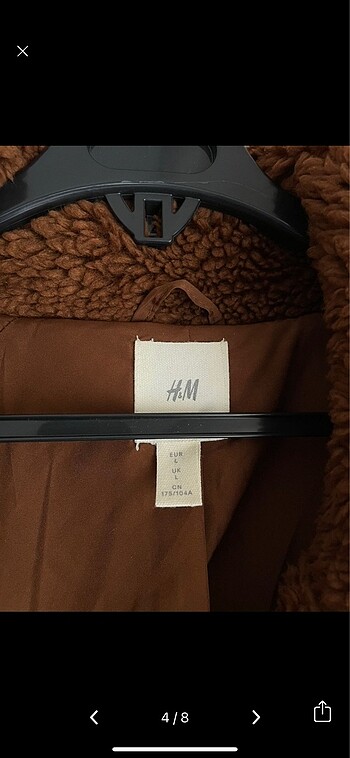 l Beden kahverengi Renk H&M kadın kaban