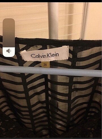 48 Beden Orjinal Calvin Klein abiye çok siyah şık bluz 3x