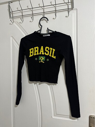 Bershka crop üst bluz