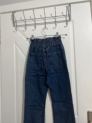 xs Beden lacivert Renk Flare jean