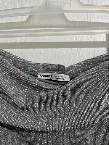 Bershka Bershka parıltılı crop üst