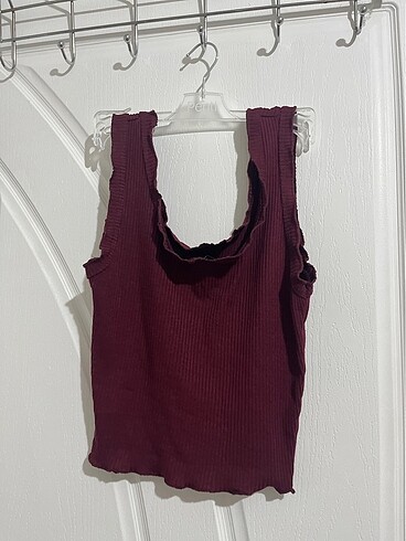 Diğer Bordo crop üst