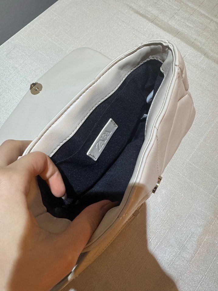 Bej Deri Tokalı Kadın Çanta - Görsel 3