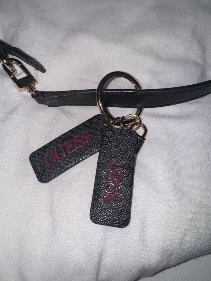 Siyah Baskılı Deri Kadın Omuz Çantası - Görsel 4