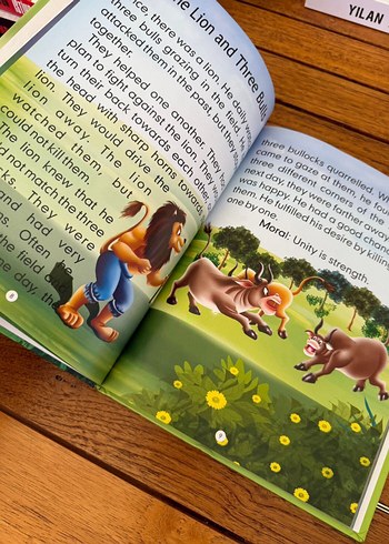 Aesop'un Hikayeleri Büyük Yazılı 40'ı Bir Arada - Görsel 2