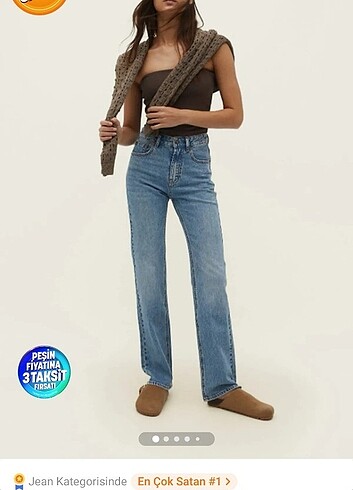 Stradivarius D98 Mavi Vintage Jean
