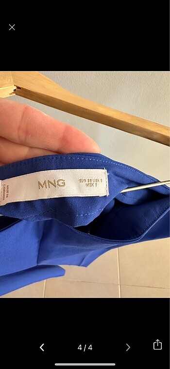 m Beden mavi Renk Mango pantolon