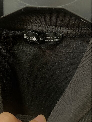 Bershka bershka siyah uzun kollu crop