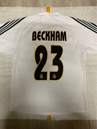xs Beden beyaz Renk Beckham 23 Real Madrid Koleksiyonluk Forma özeldir XS beden giye