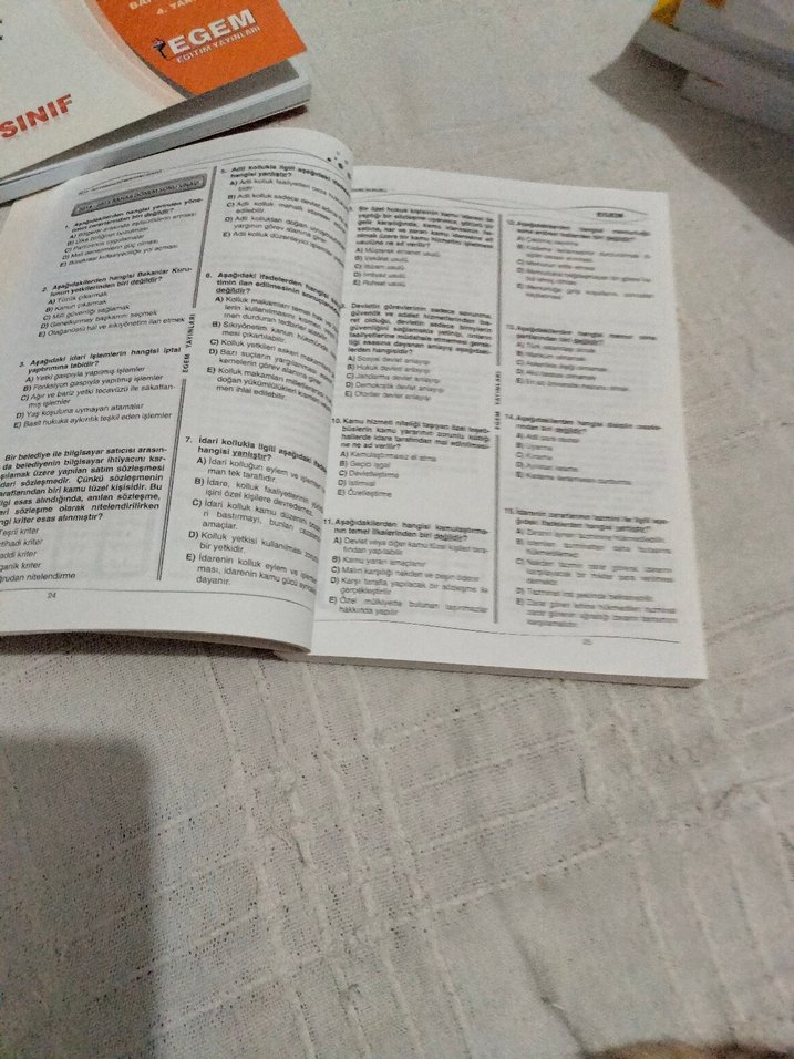 Kamu Yönetimi 2. Sınıf Çıkmış Sınav Soruları Kitabı - Görsel 2