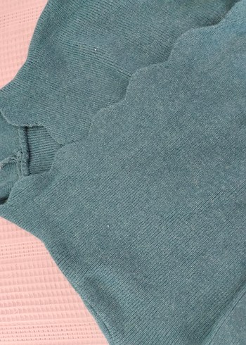 Uzun Kollu Örme Boğazlı Kadın Elbise - Görsel 5