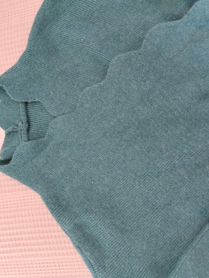 Uzun Kollu Örme Boğazlı Kadın Elbise - Görsel 5