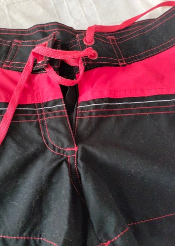 Diğer Kemerli Koyu Pembe Mini Şort