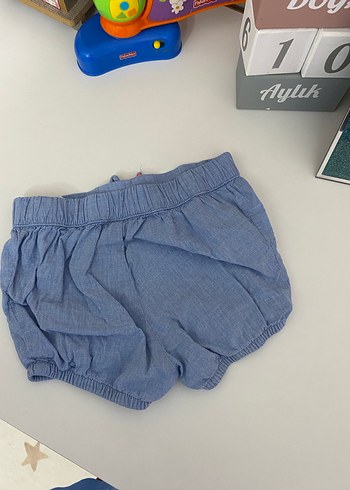 Kız Çocuk Mavi Denim Şort - Görsel 2