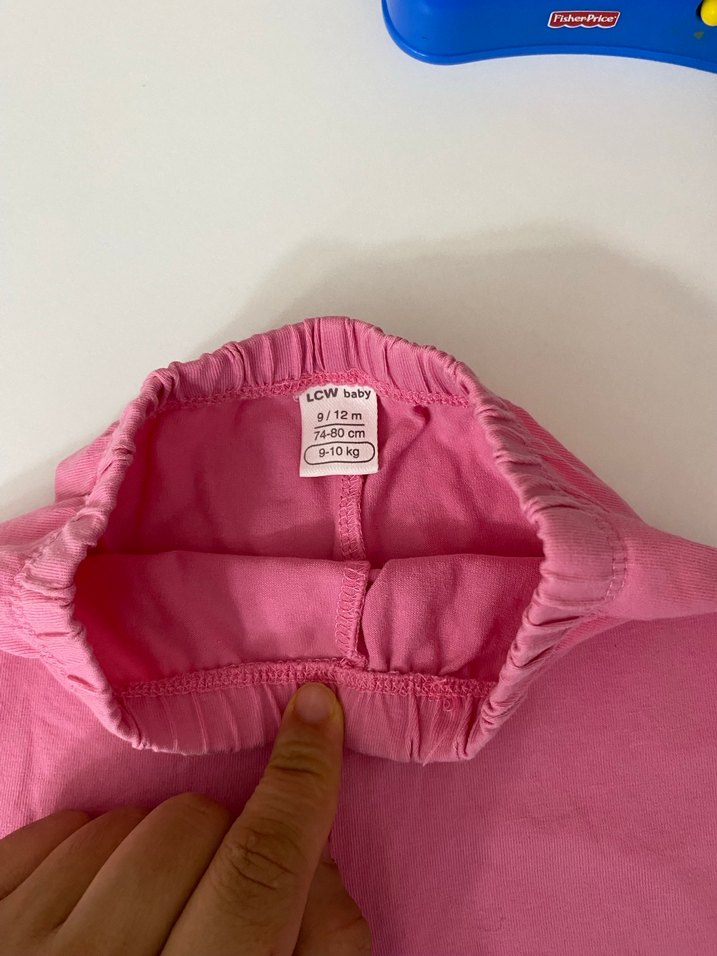 Kız Çocuk Pembe Pamuklu Basic Şort - Görsel 2