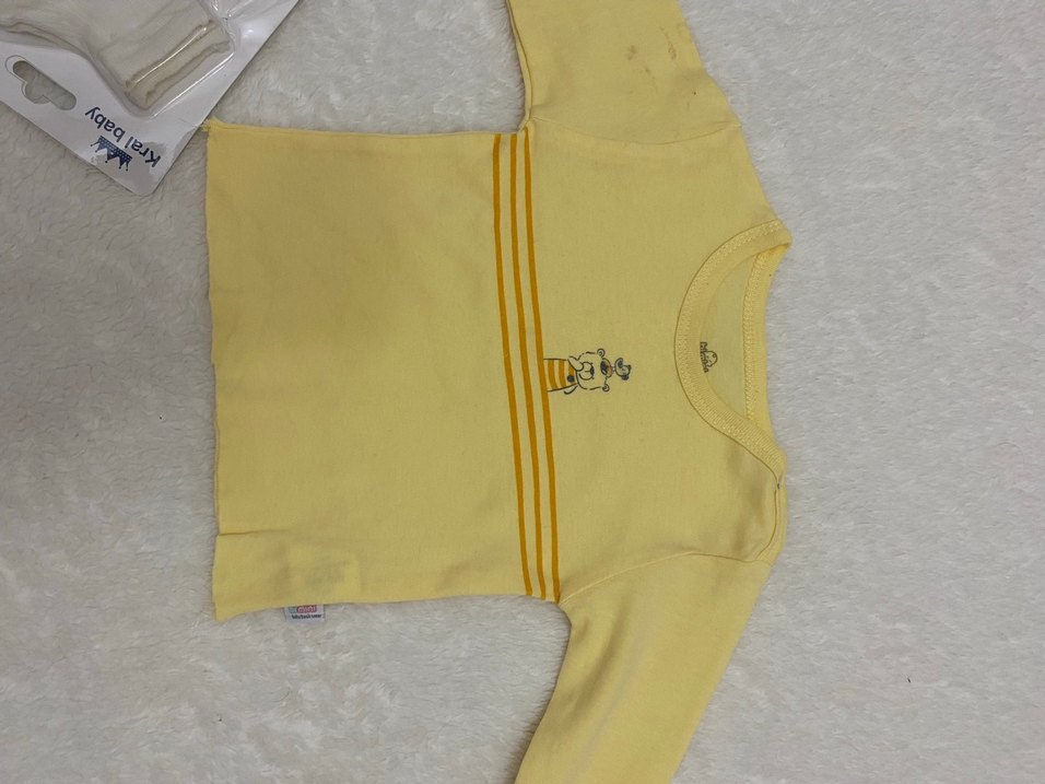 Sarı Baskılı Bebek İçlik - Görsel 3