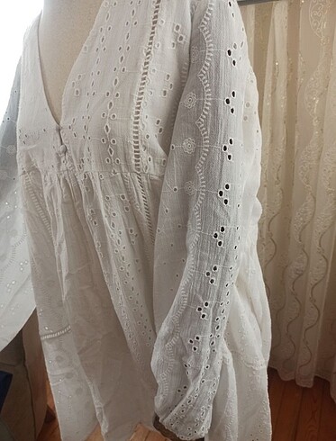 xl Beden beyaz Renk Zara elbise