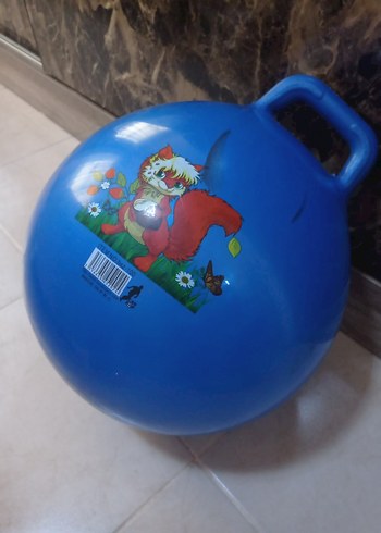 Saplı Mavi Renkli Çocuk plates Topu - Görsel 2