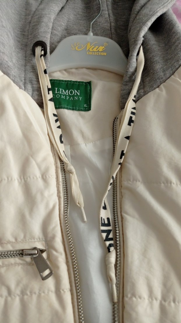 Cep Detaylı Beyaz Midi Kadın mont - Görsel 3