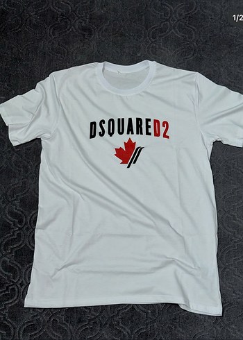 DSquared2 Dsquared2 Beyaz Baskılı Erkek Tişört