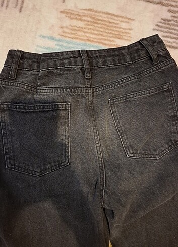 34 Beden siyah Renk Trendyomilla siyah straight jean