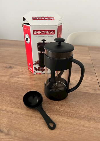 BARONESS Siyah French Press Kahve Demliği