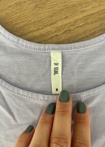 m Beden Lila Askılı Bluz
