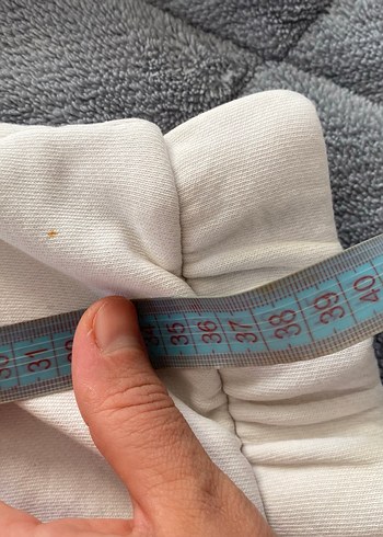 Kadın Beyaz Nakışlı  Sweatshirt - Görsel 3