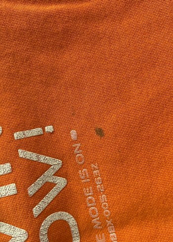 Turuncu BaskılıSweatshirt - Görsel 3