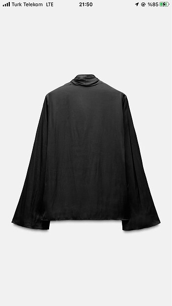 xs Beden ZARA FULAR DETAYLI SATEN BLUZ