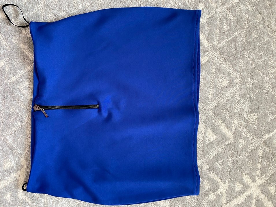 mavi mini Etek - Görsel 2