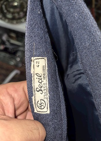 42.Düğmeli Lacivert Midi  Etek seçil 42 beden kaşe - Görsel 3