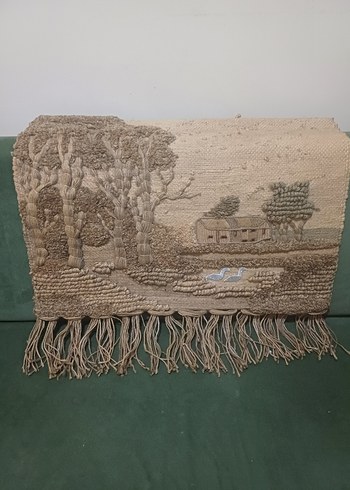 Beden çeşitli Renk Bej İşlemeli Geleneksel Halı