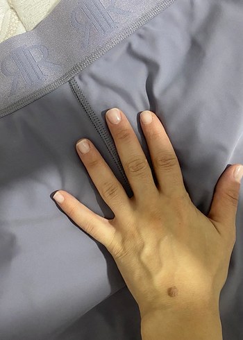 Gri Basic Esnek Kumaş tayt - Görsel 3