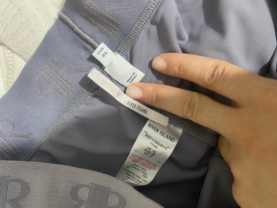 Gri Basic Esnek Kumaş tayt - Görsel 2