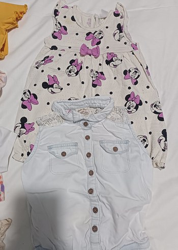 Kız Çocuk Renkli Baskılı Fırfırlı Tişört toplu - Görsel 2