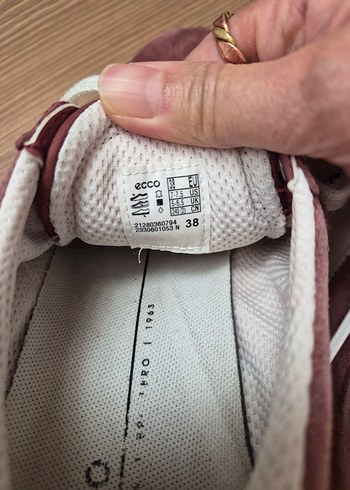 Ecco orijinal Bordo Süet ayakkabı - Görsel 2