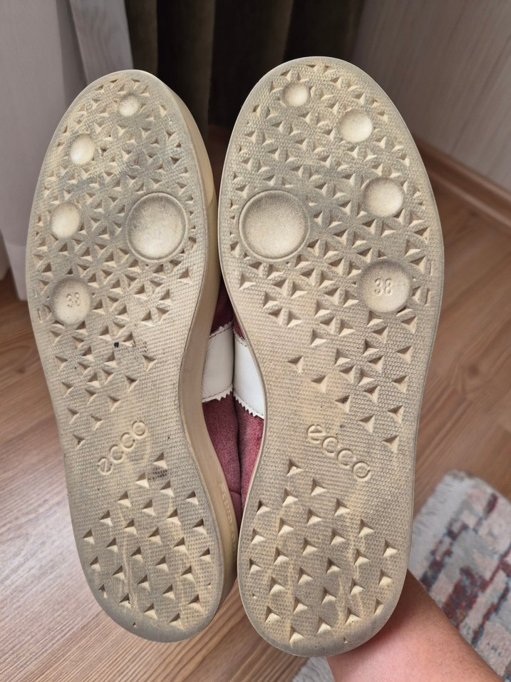 Ecco orijinal Bordo Süet ayakkabı - Görsel 4
