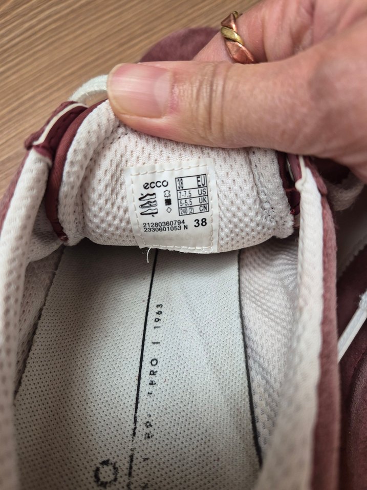 Ecco orijinal Bordo Süet ayakkabı - Görsel 2