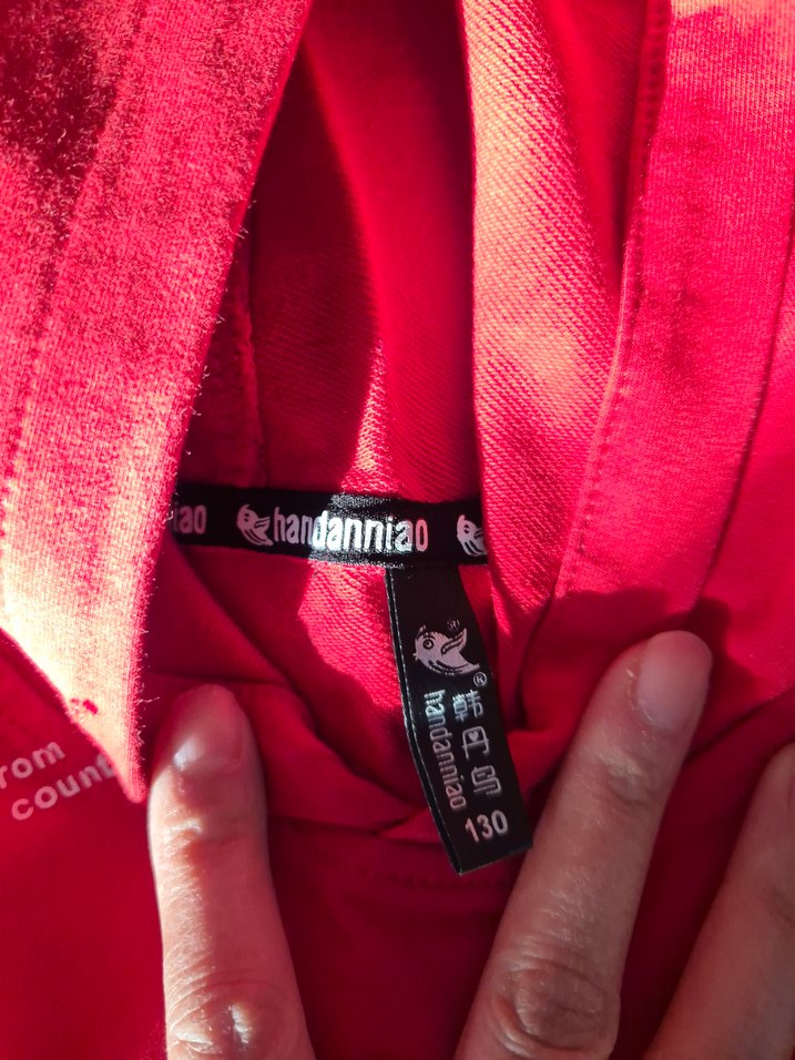 Kırmızı Kapüşonlu erkek çoçuk Sweatshirt - Görsel 2