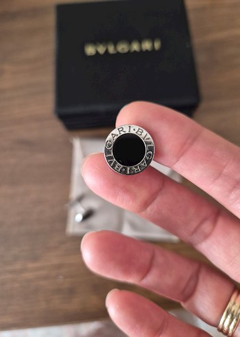 Bvlgari Siyah Modern Klasik Kol Düğmeleri - Görsel 3