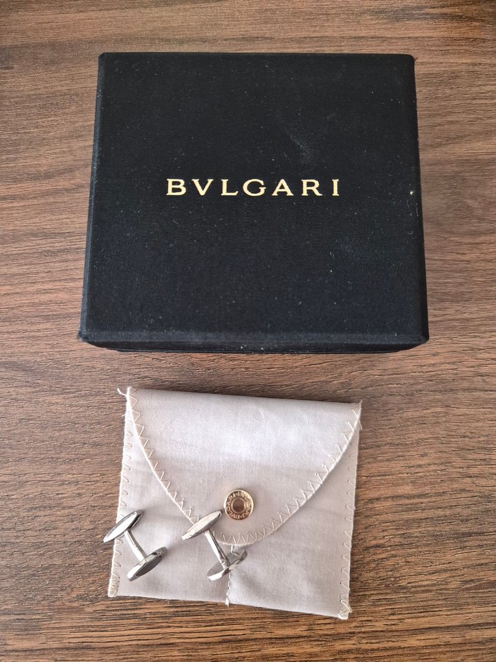 Bvlgari Siyah Modern Klasik Kol Düğmeleri - Görsel 2